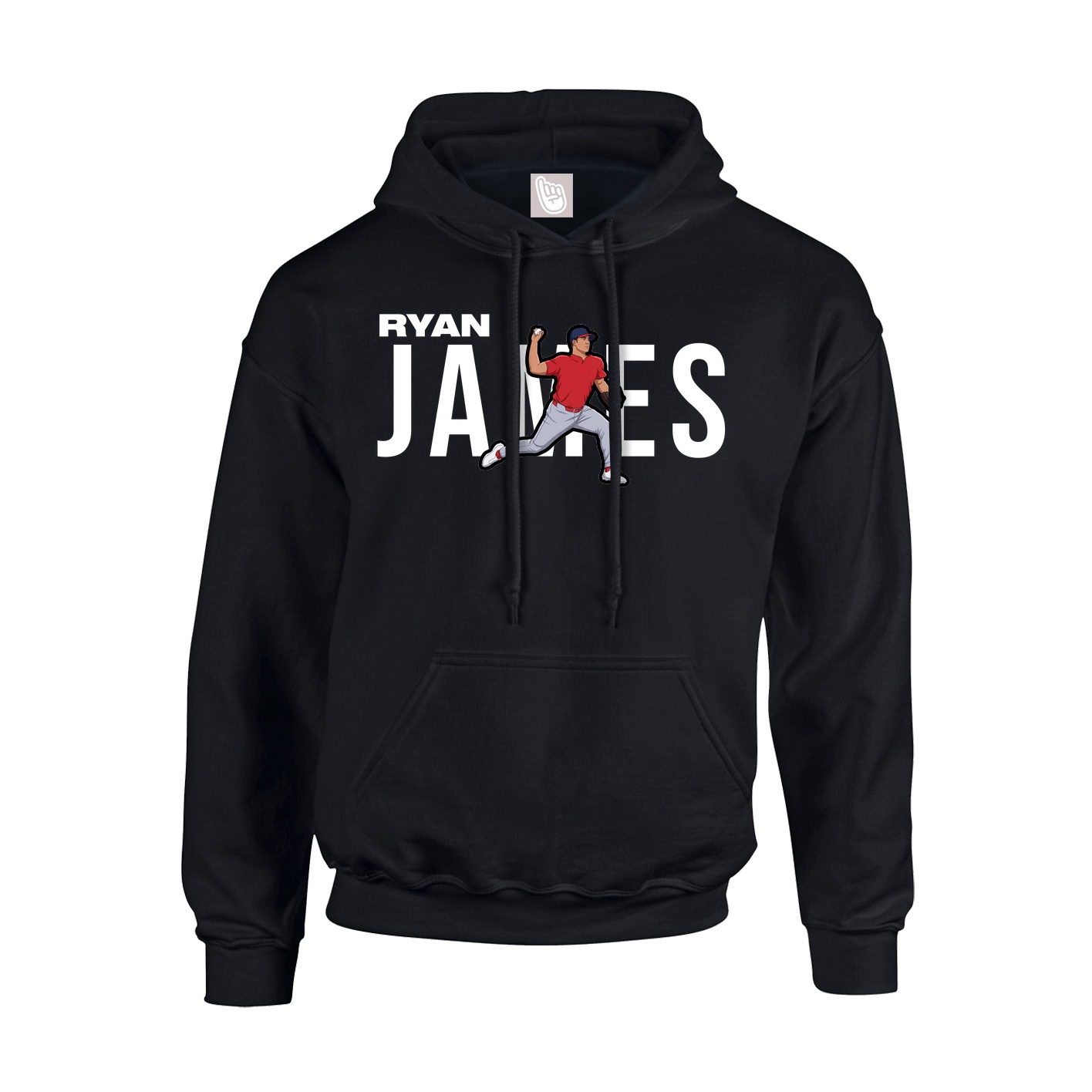 Hoodie — Player Name in Black