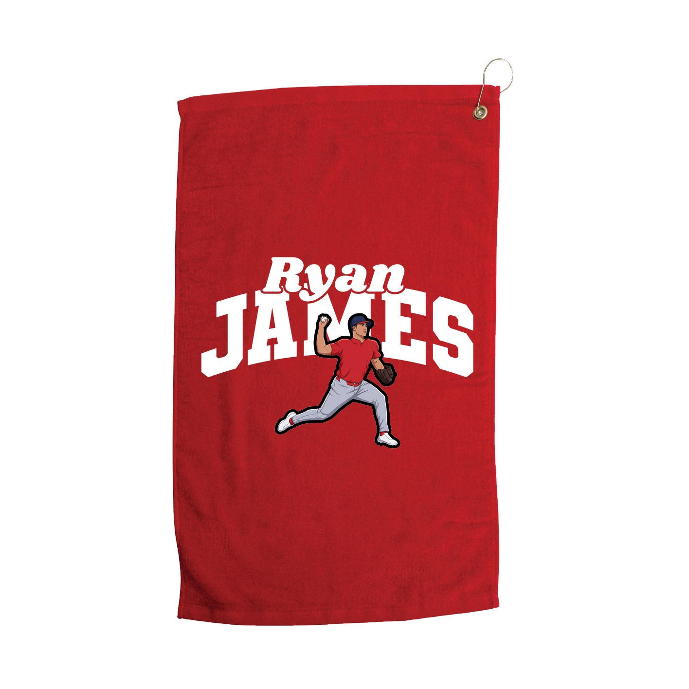 Golf Towel — Signature Arch in Red