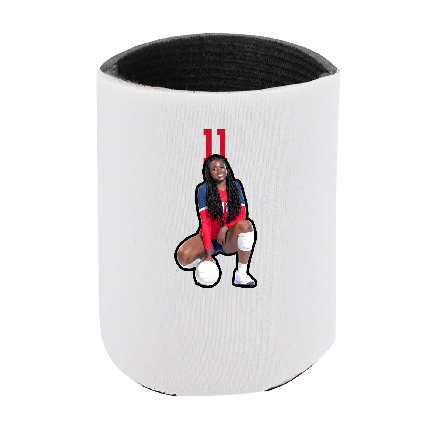 Can Holder — Number Top in White