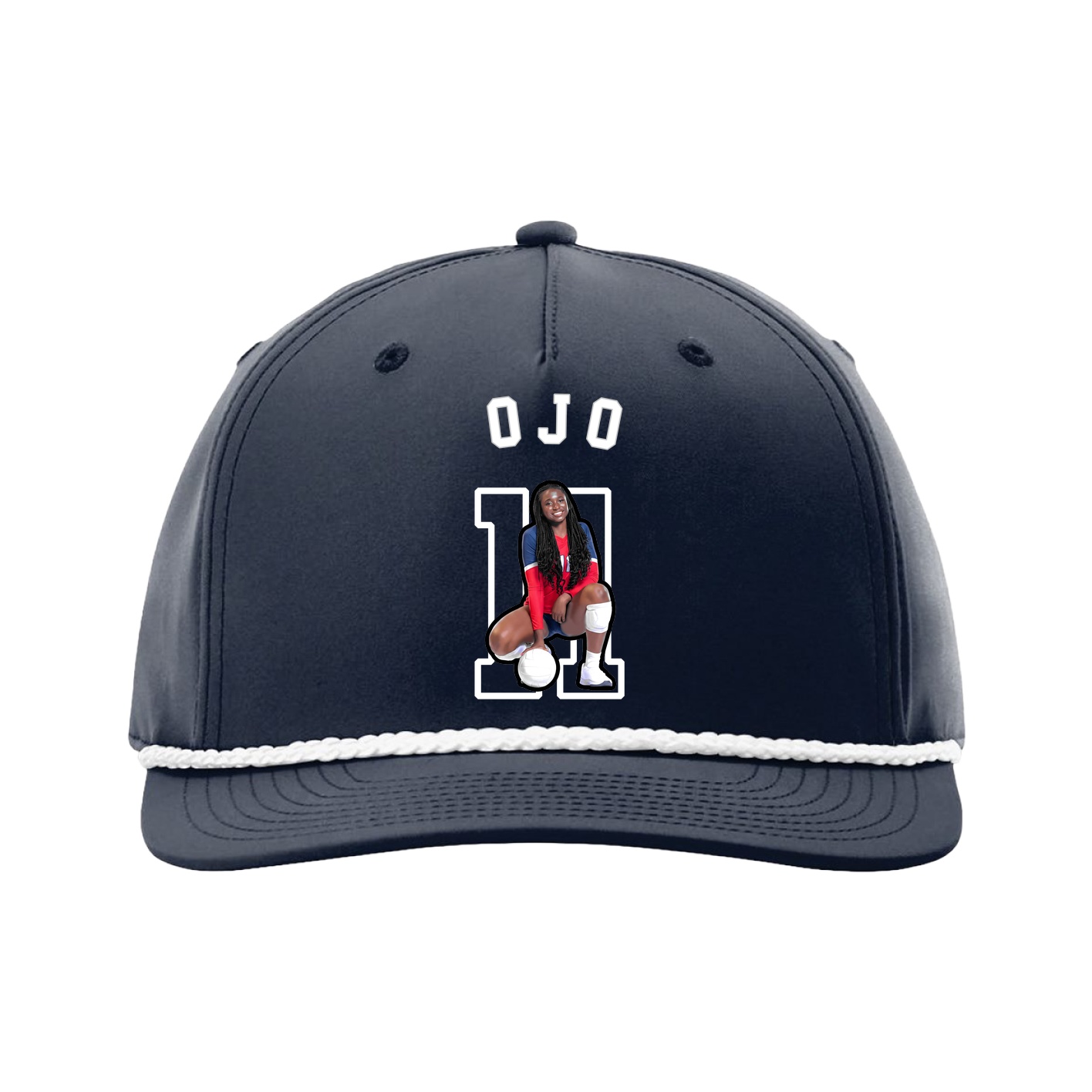 Five-Panel Classic Rope Cap — Shirsey Arch in Navy