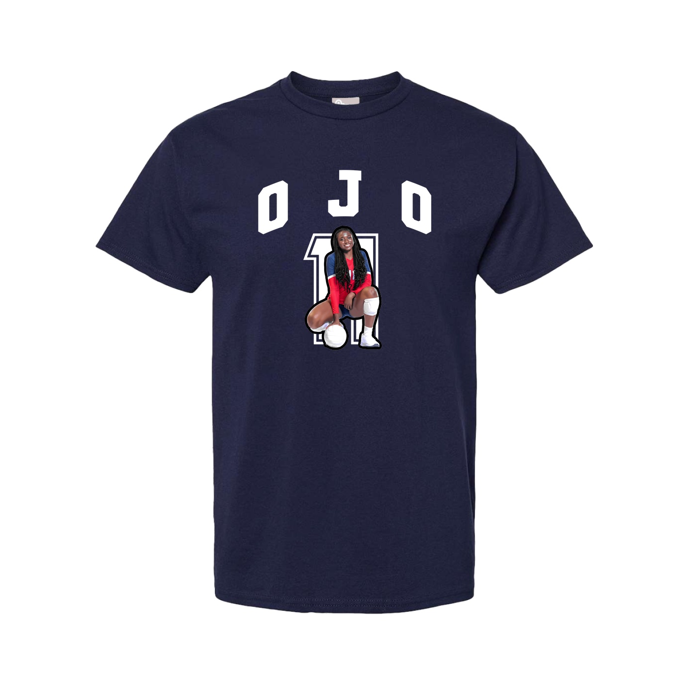Tee — Number in Navy