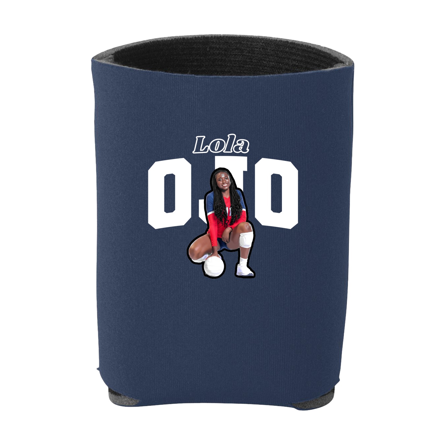 Can Holder — Name Arch in Navy