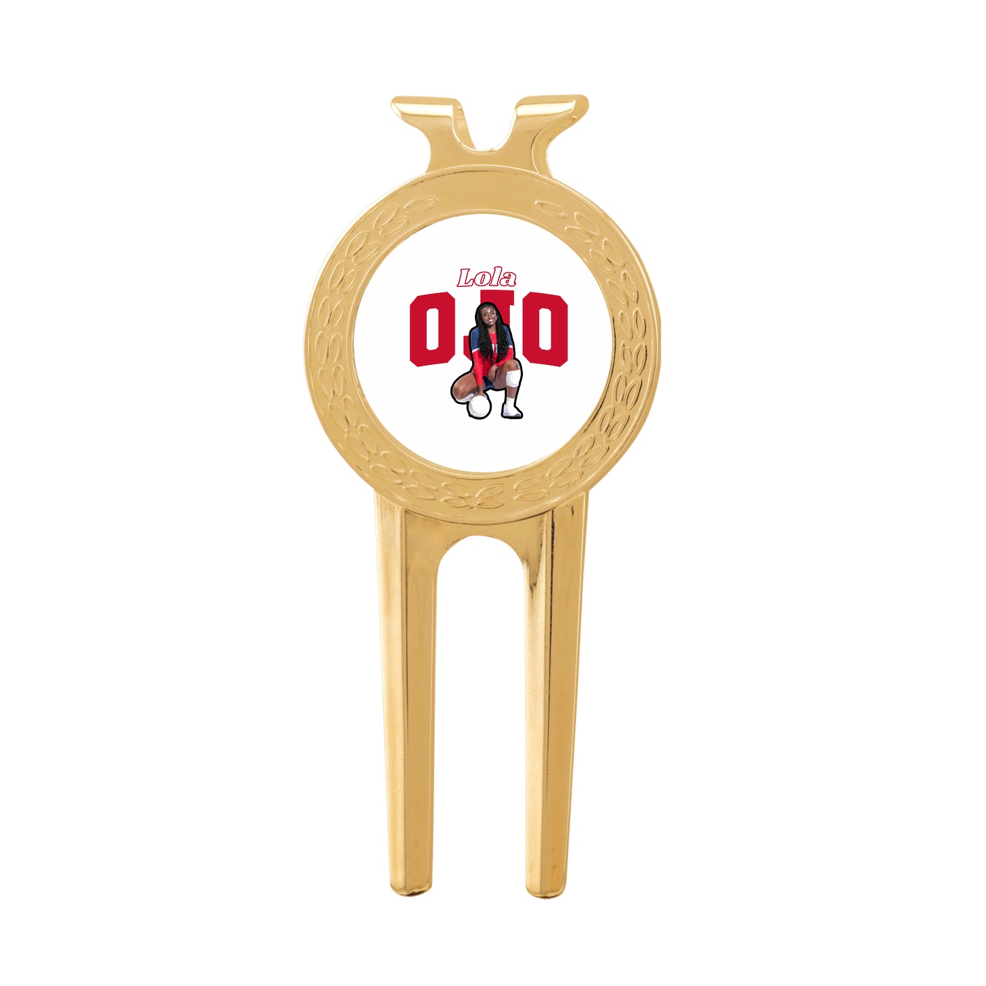 Divot Tool with Ball Marker — Name Arch in Classic
