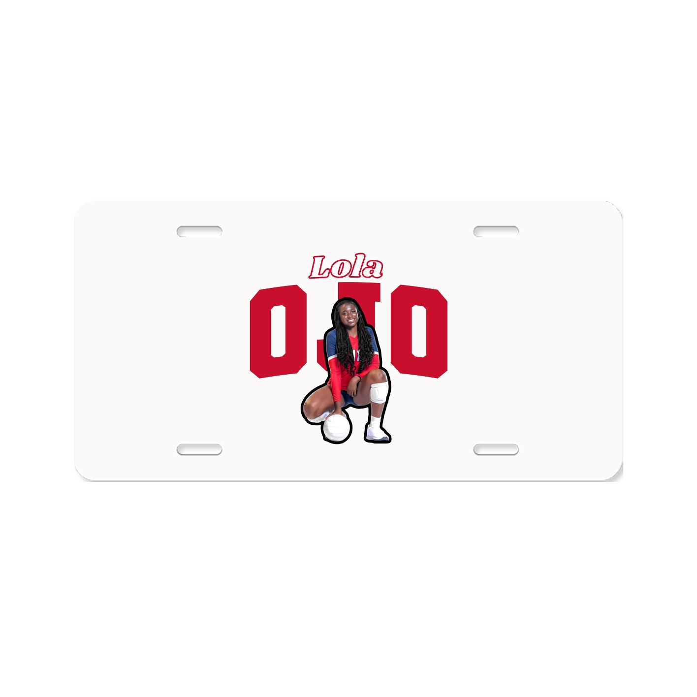 License Plate — Name Arch in Classic