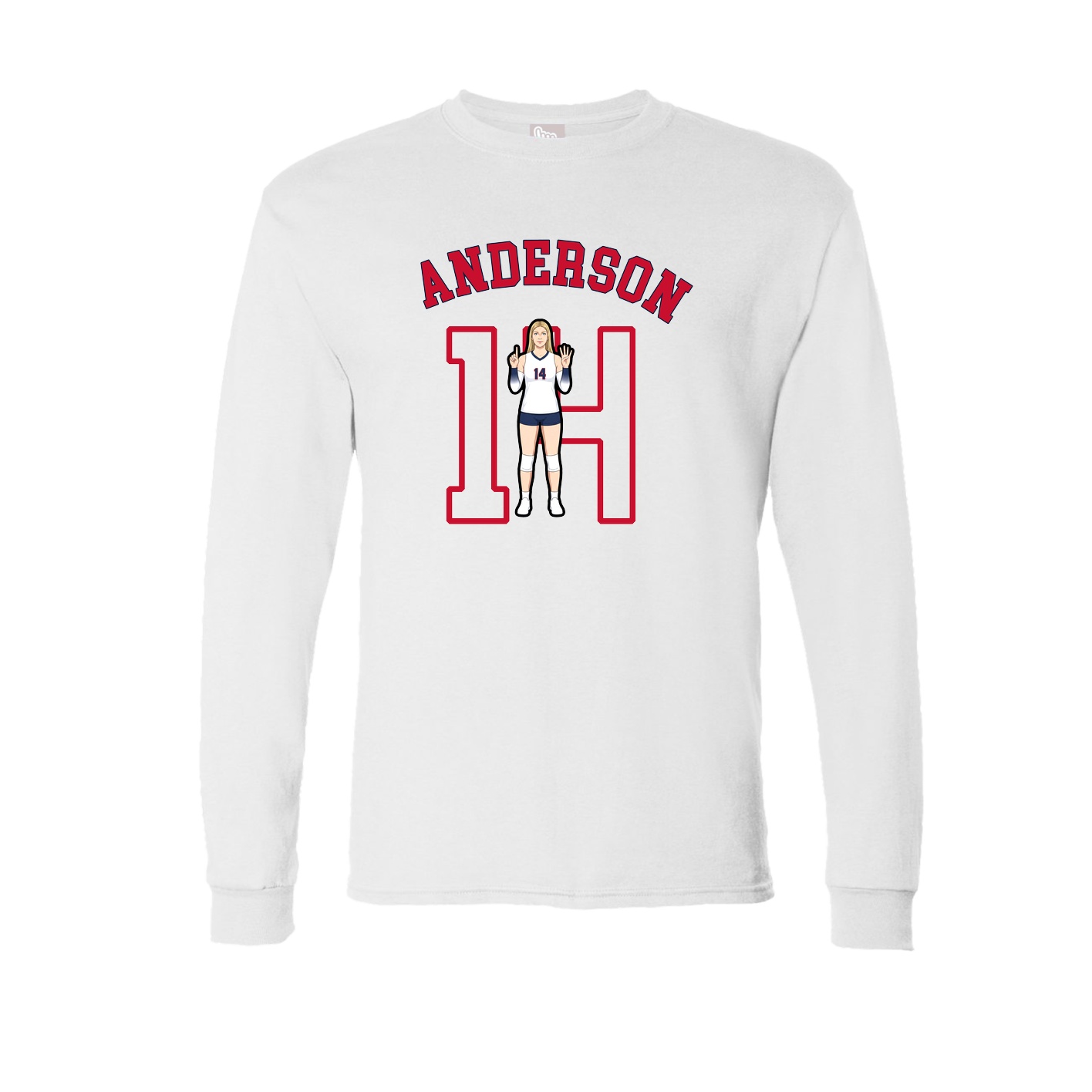 Long Sleeve Tee — Shirsey Arch in White