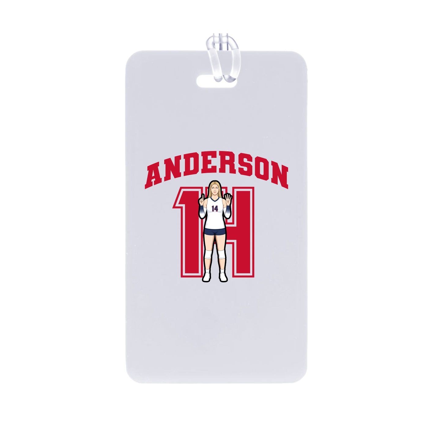 Bag Tag — Number in Classic
