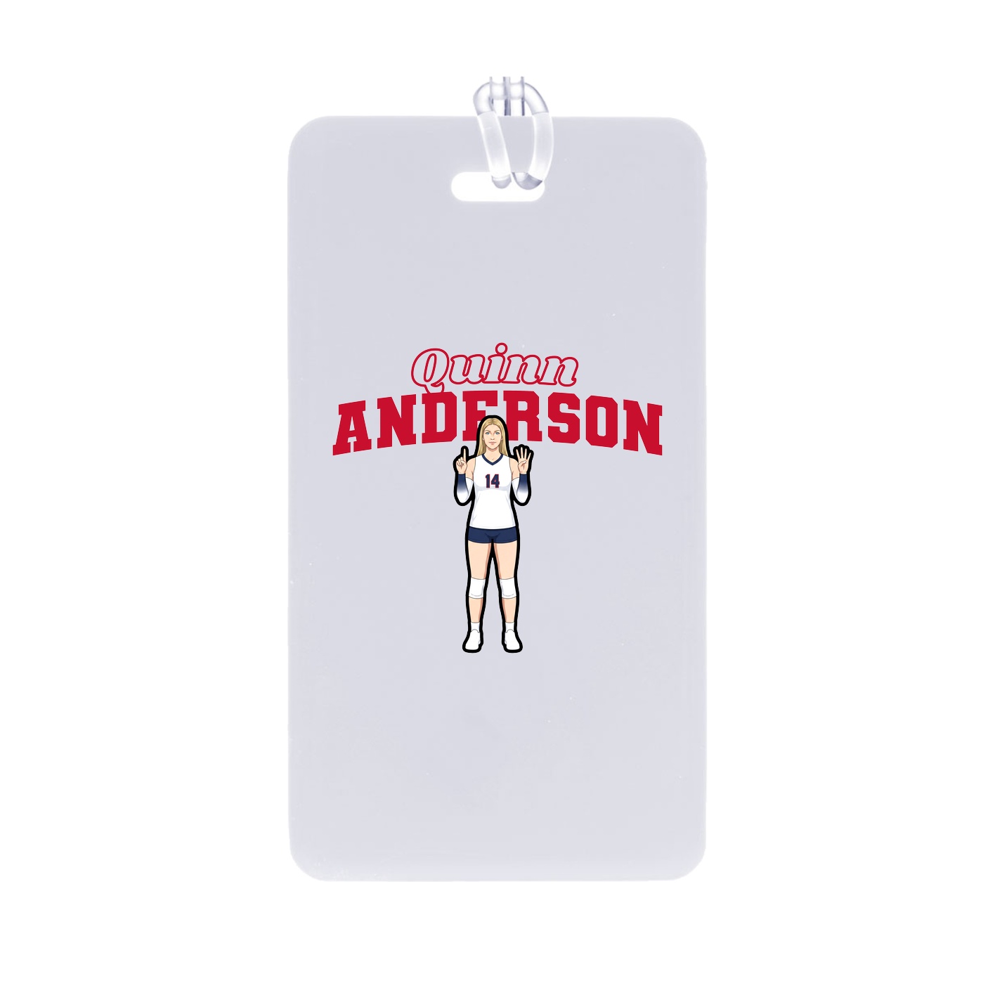 Bag Tag — Name Arch in Classic