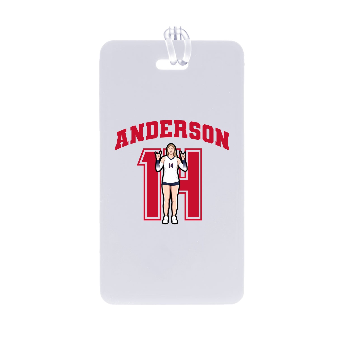 Bag Tag — Number in Classic