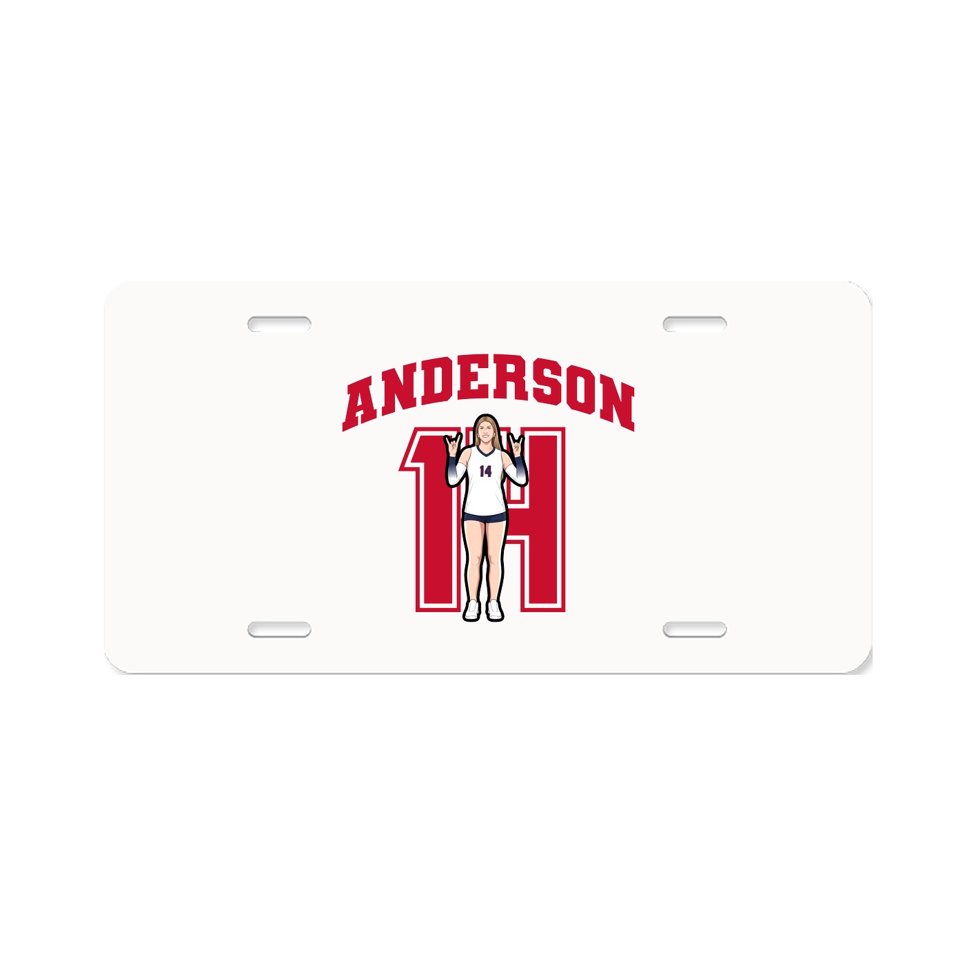 License Plate — Number in Classic