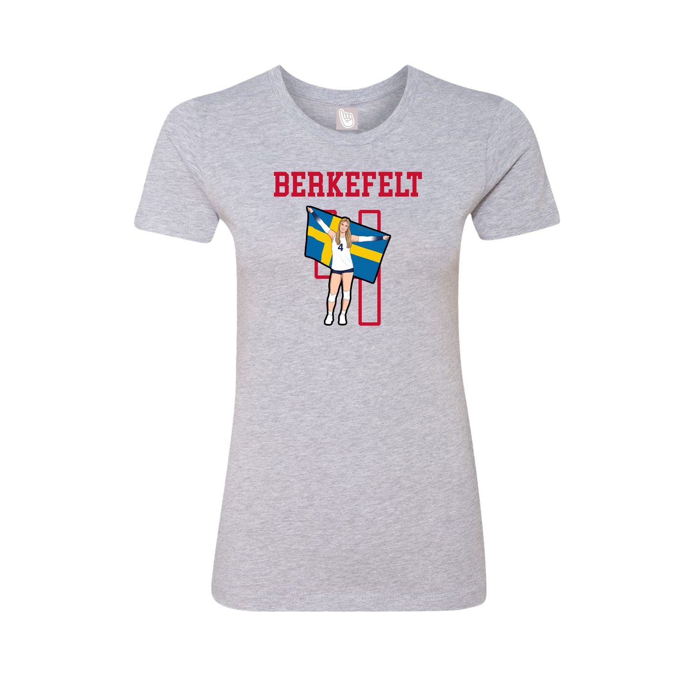 Fitted Women's Tee — Shirsey in Grey