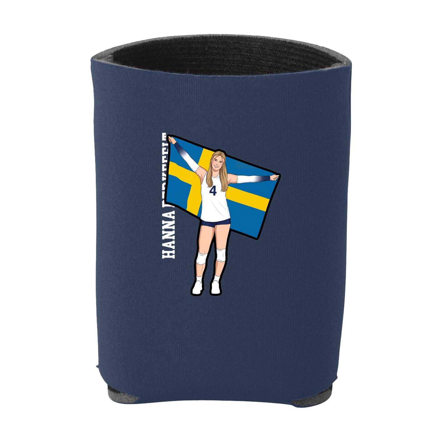 Can Holder — Name Vertical in Navy