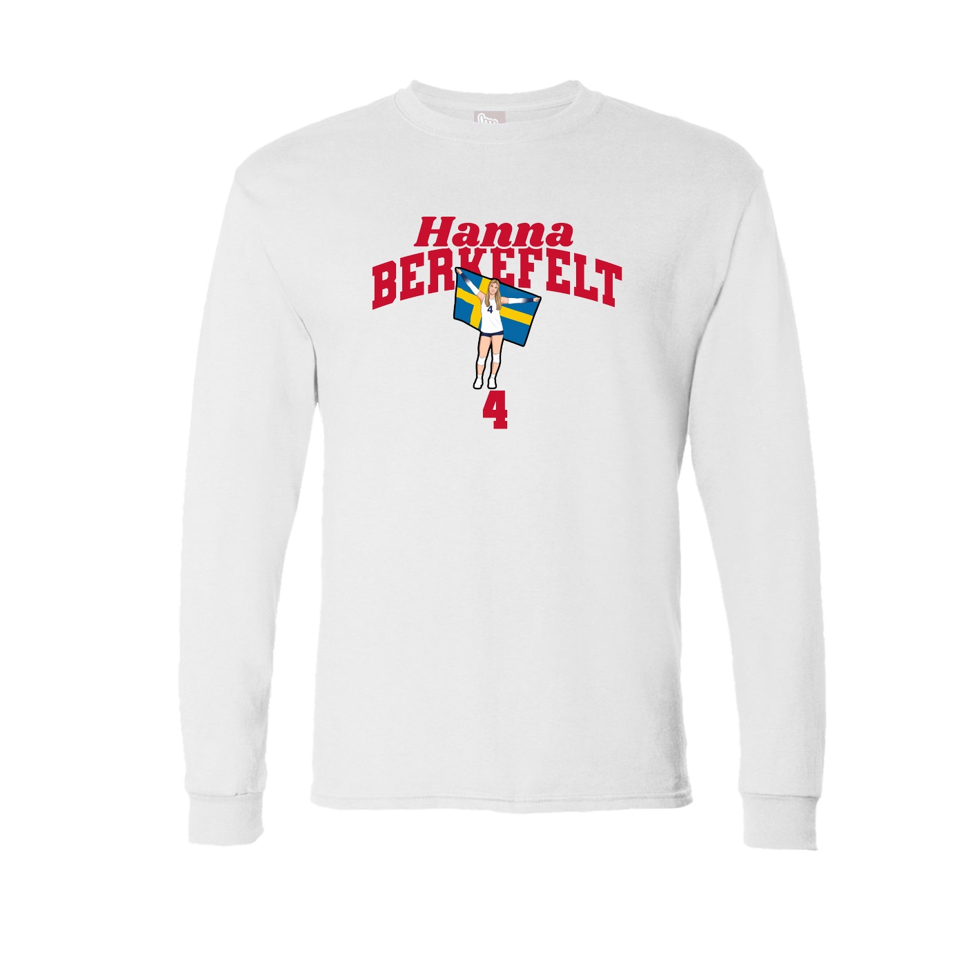 Long Sleeve Tee — Signature Arch in White