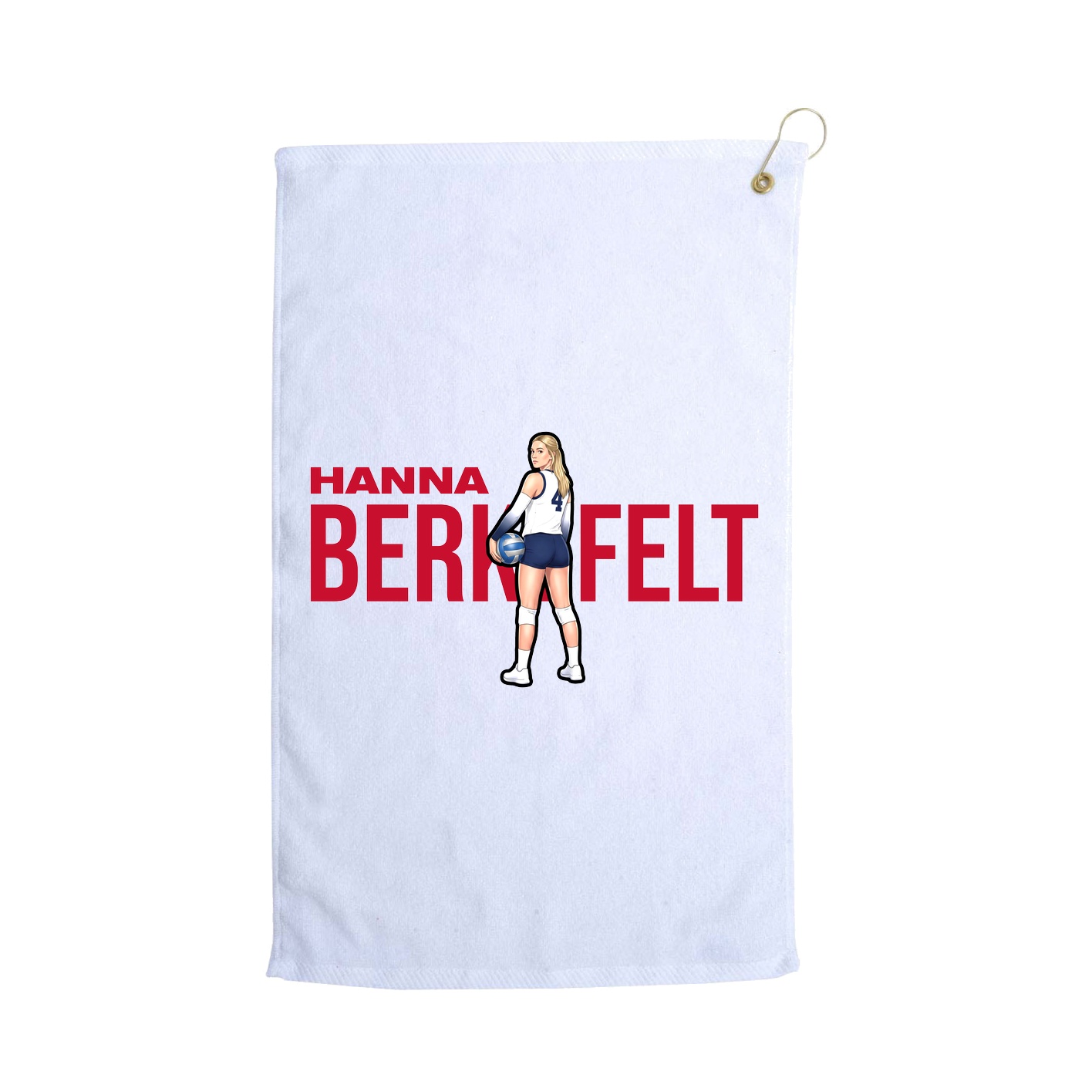 Golf Towel — Player Name in White