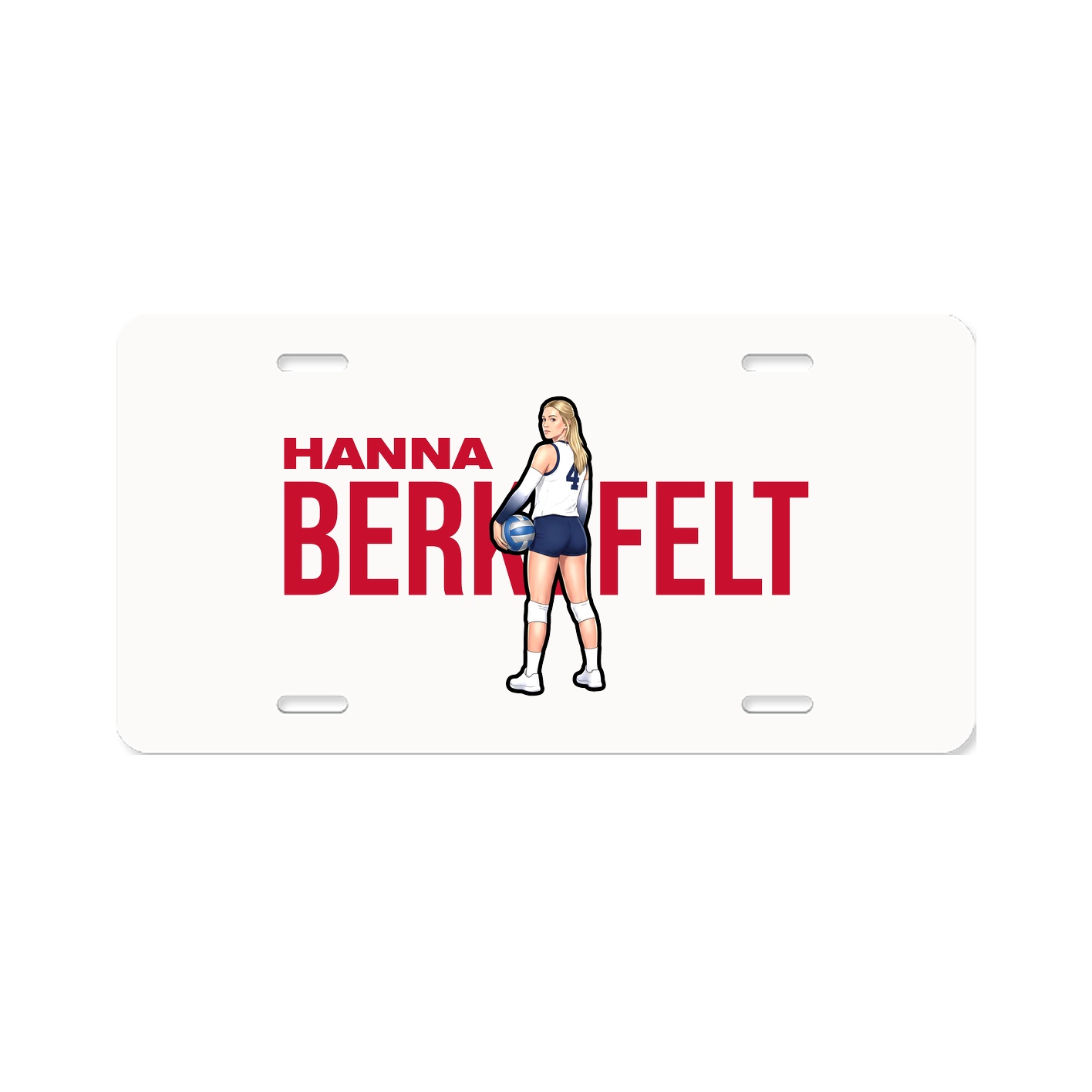 License Plate — Player Name in Classic