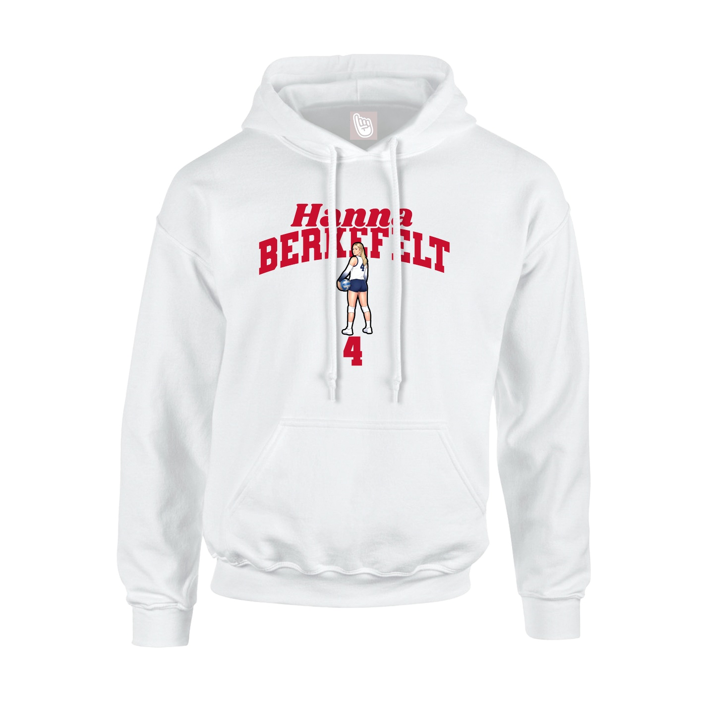 Hoodie — Signature Arch in White
