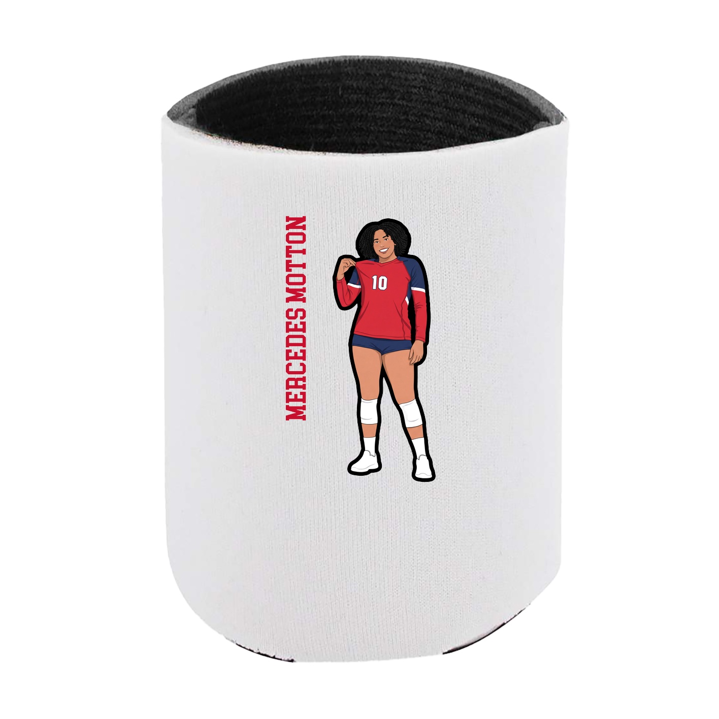 Can Holder — Name Vertical in White