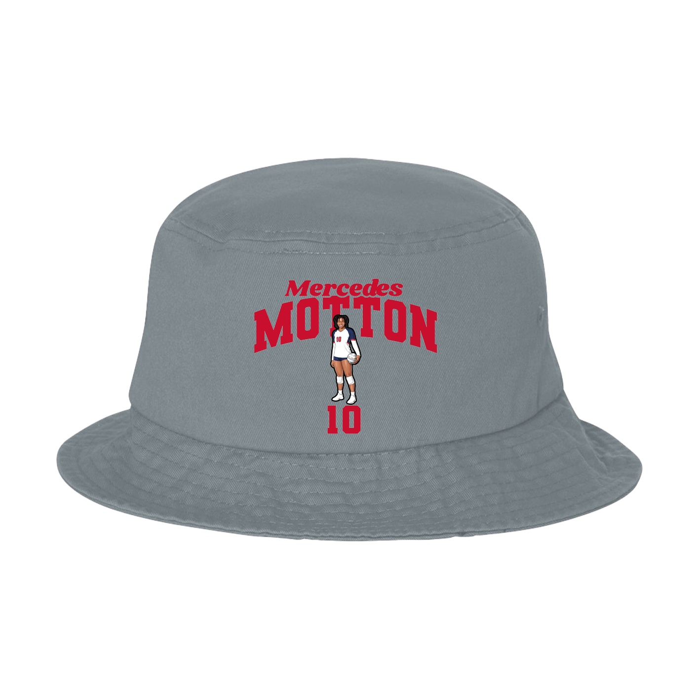 Bucket Cap — Signature Arch in Grey