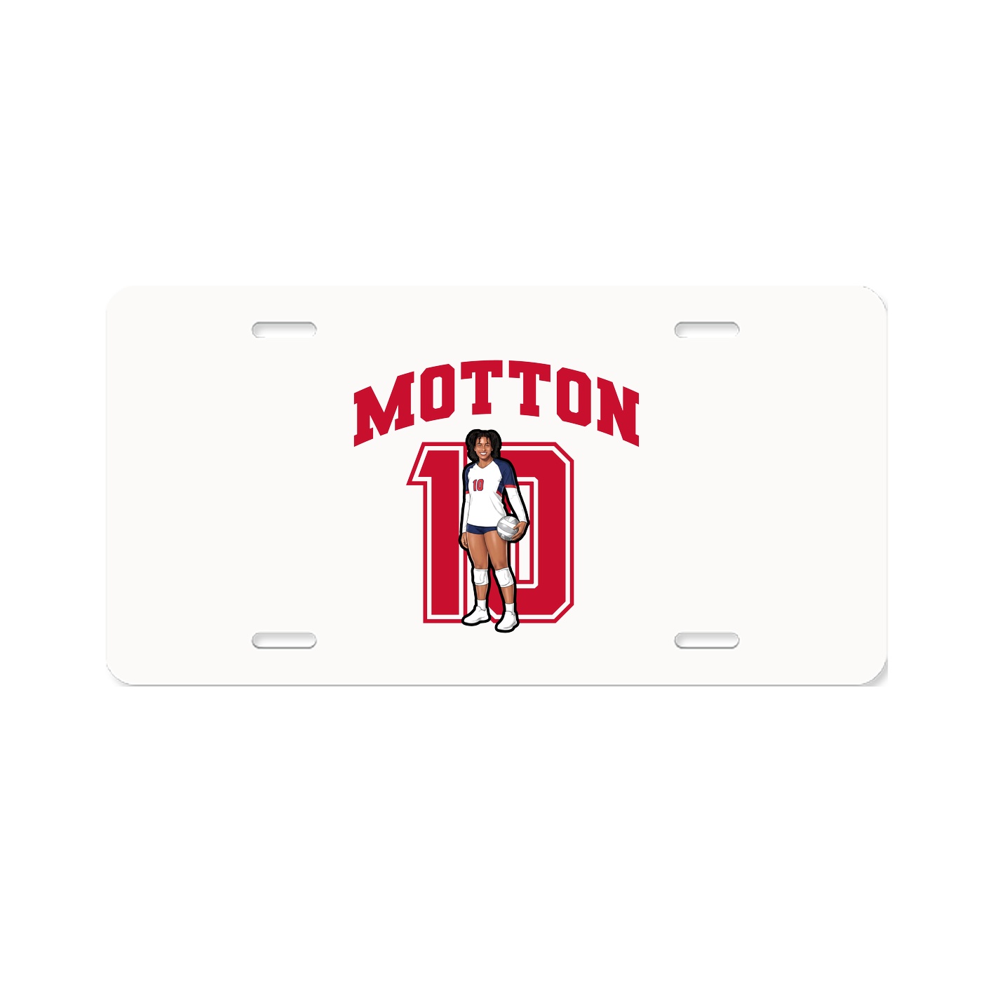 License Plate — Number in Classic