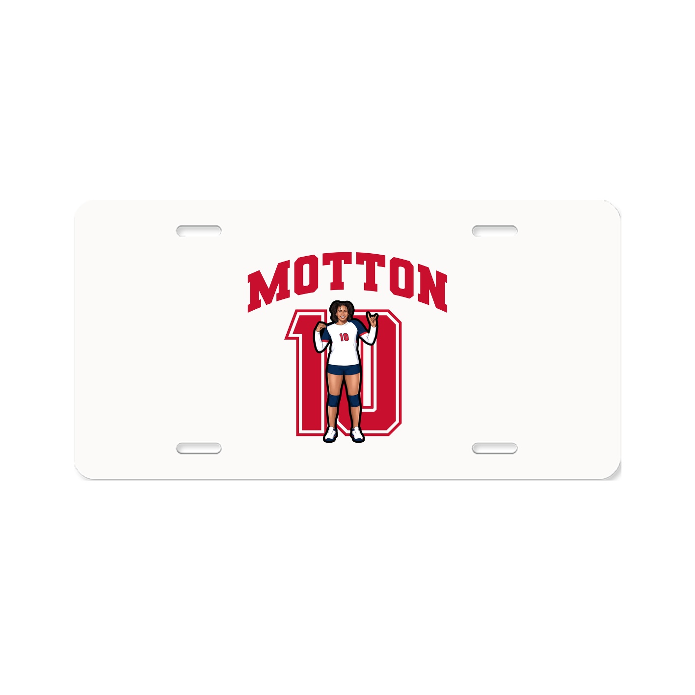 License Plate — Number in Classic