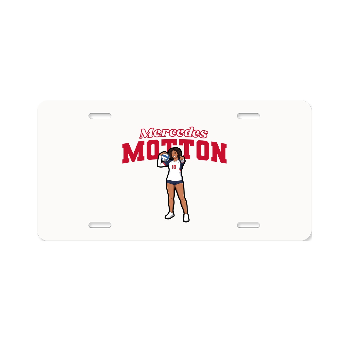 License Plate — Name Arch in Classic