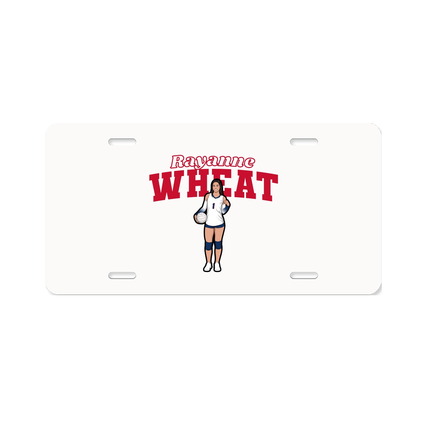 License Plate — Name Arch in Classic