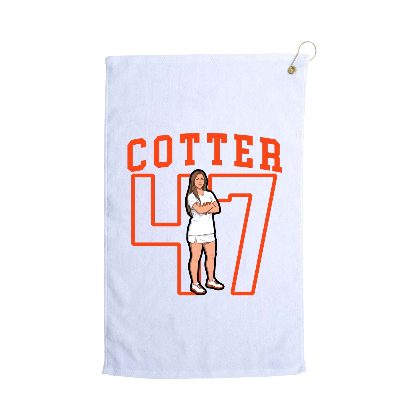 Golf Towel — Shirsey in White