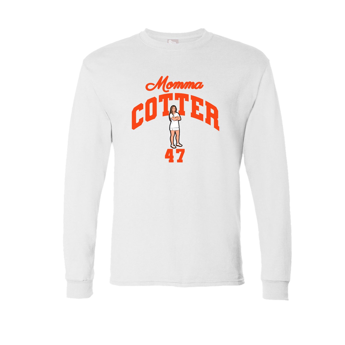 Long Sleeve Tee — Mothers Day Arch in White