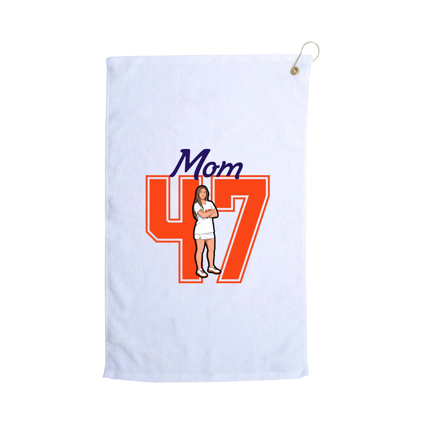 Golf Towel — Mothers Day Shirsey in White