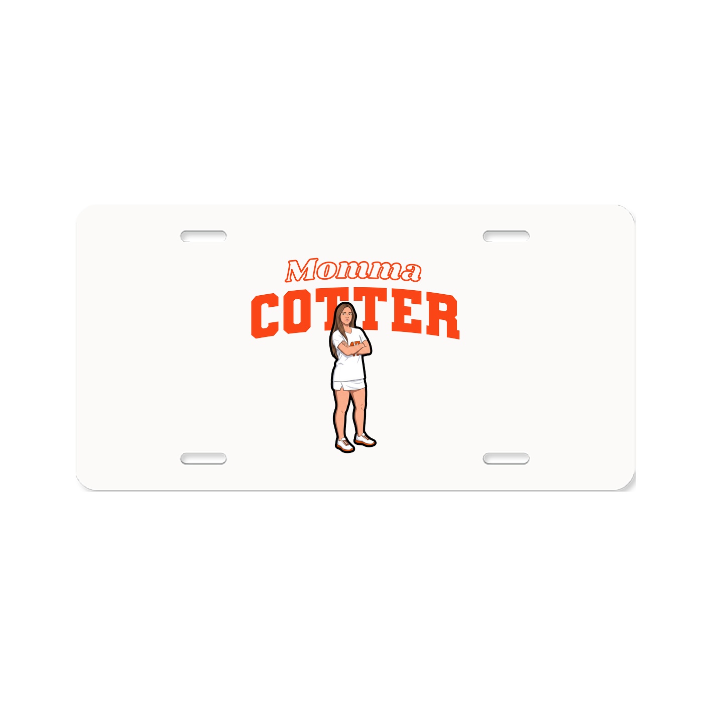 License Plate — Mothers Day Block in Classic