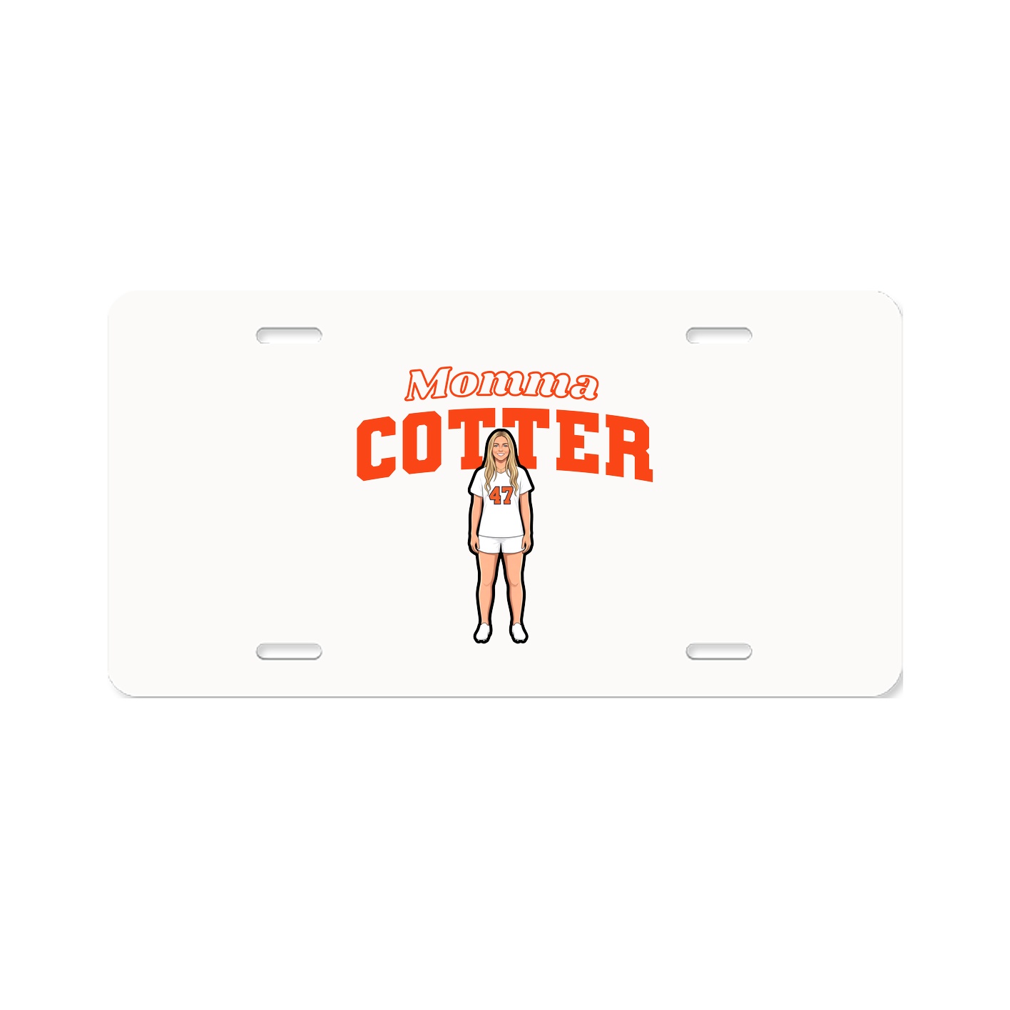 License Plate — Mothers Day Block in Classic
