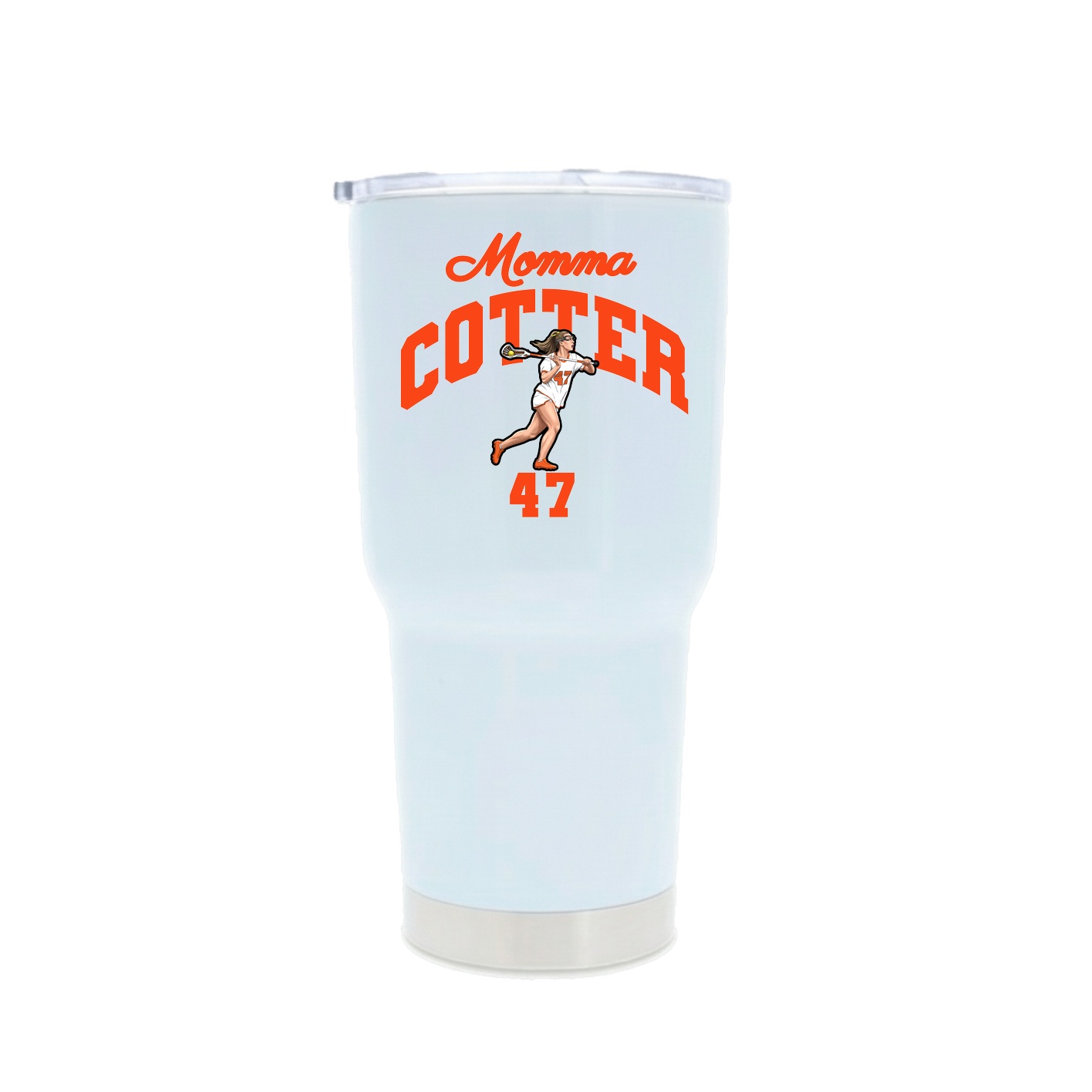30oz Stainless Steel Tumbler — Mothers Day Arch in White