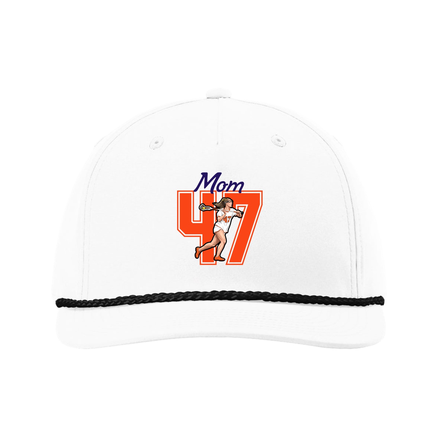 Five-Panel Classic Rope Cap — Mothers Day Shirsey in White
