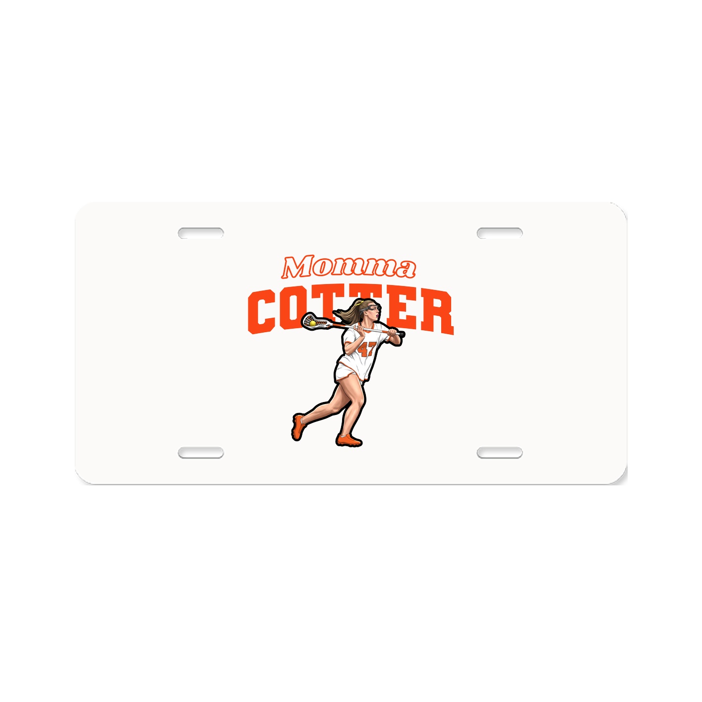 License Plate — Mothers Day Block in Classic