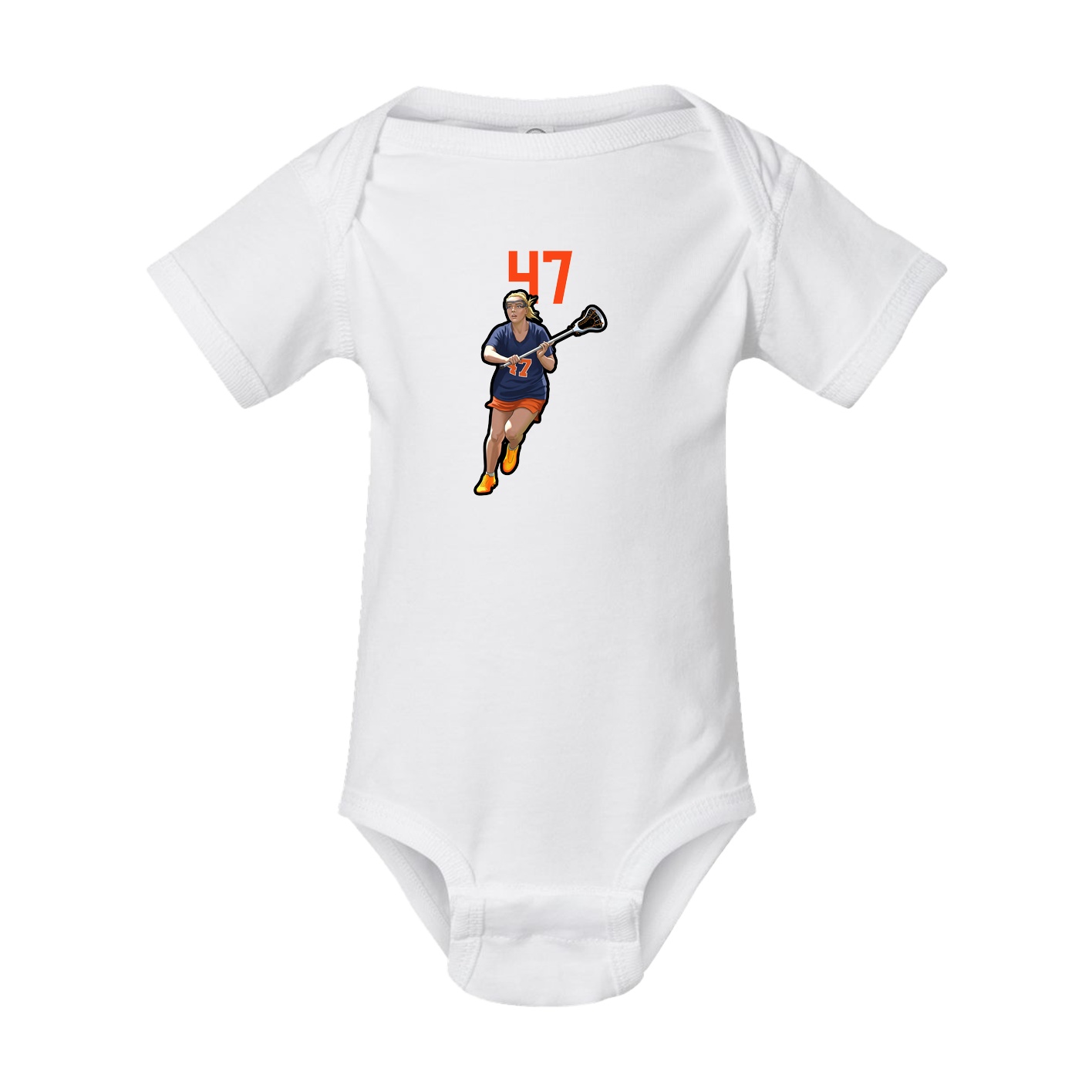 Baby Onesie — Number Top in White