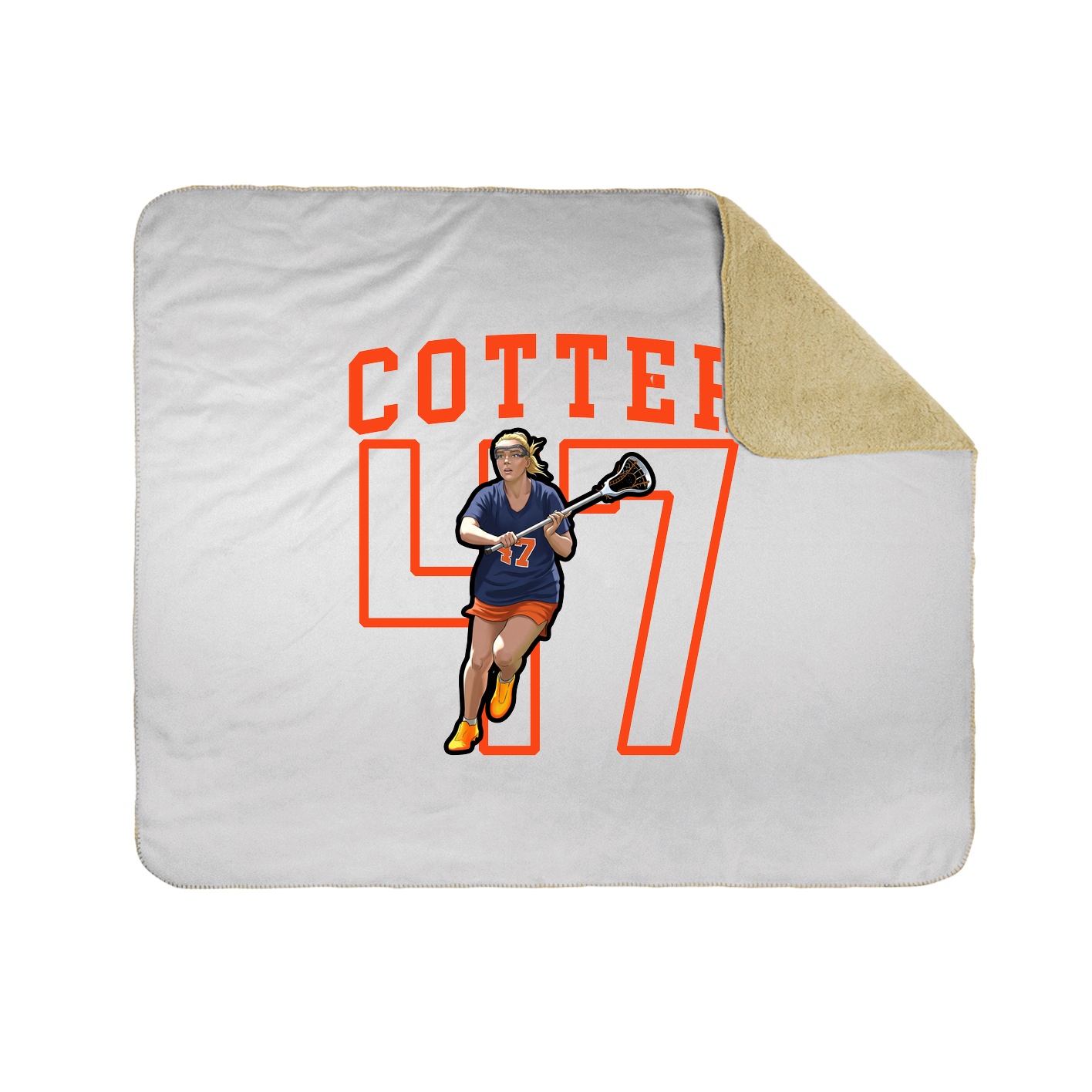 Throw Blanket — Shirsey in White