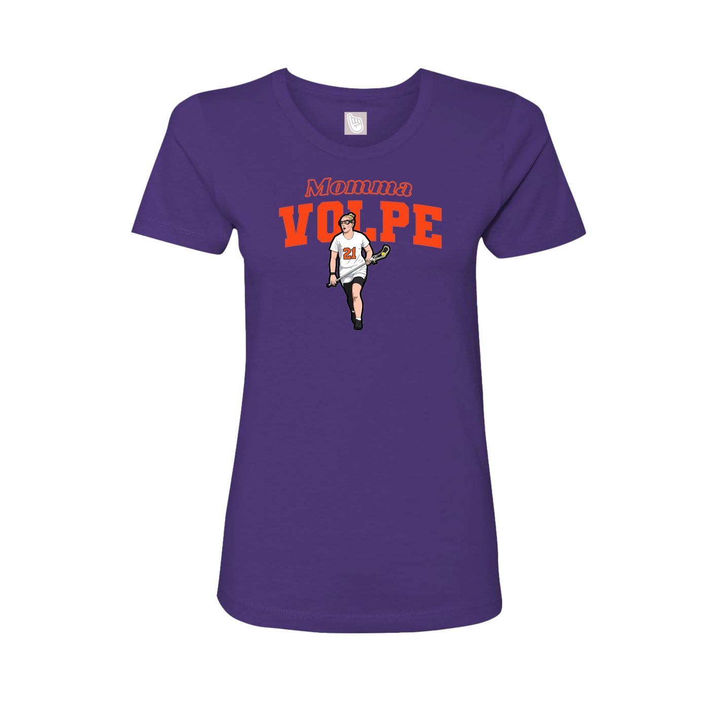 Womens Tee — Mothers Day Block in Purple