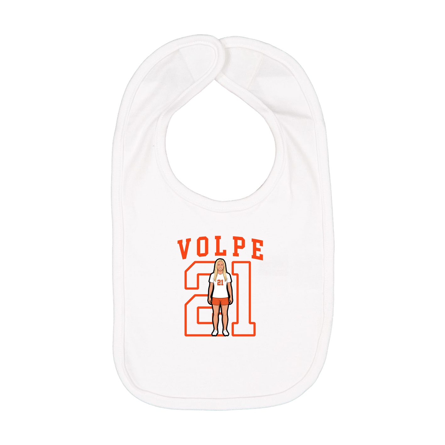 Infant Bib — Shirsey in White