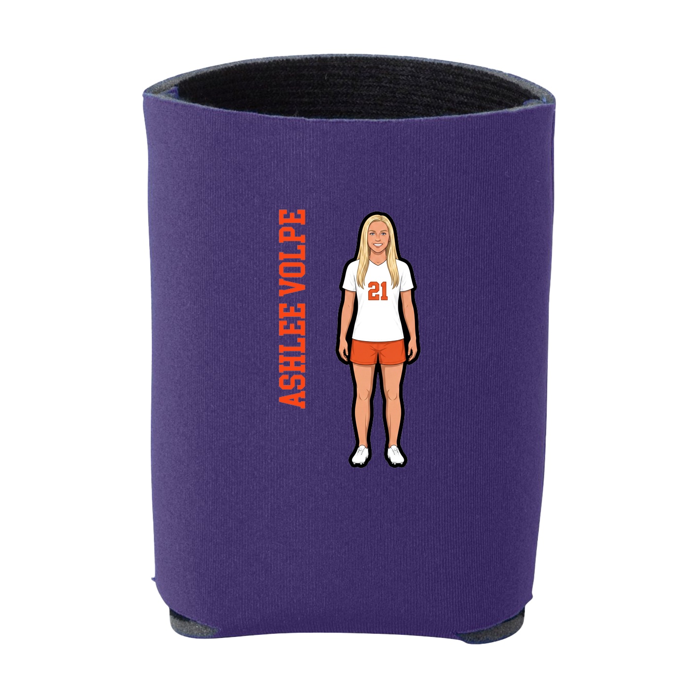 Can Holder — Name Vertical in Purple