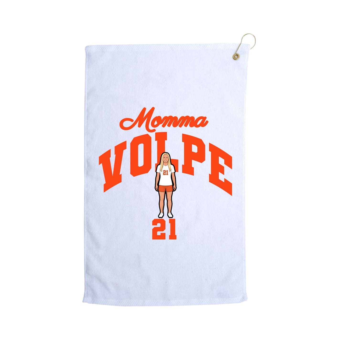 Golf Towel — Mothers Day Arch in White