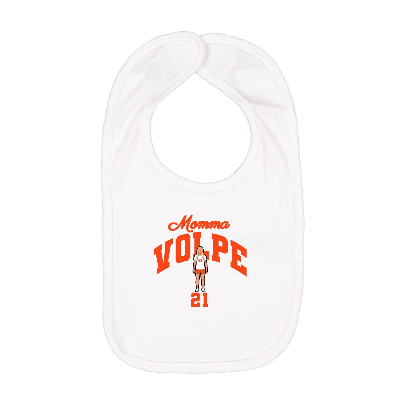 Infant Bib — Mothers Day Arch in White