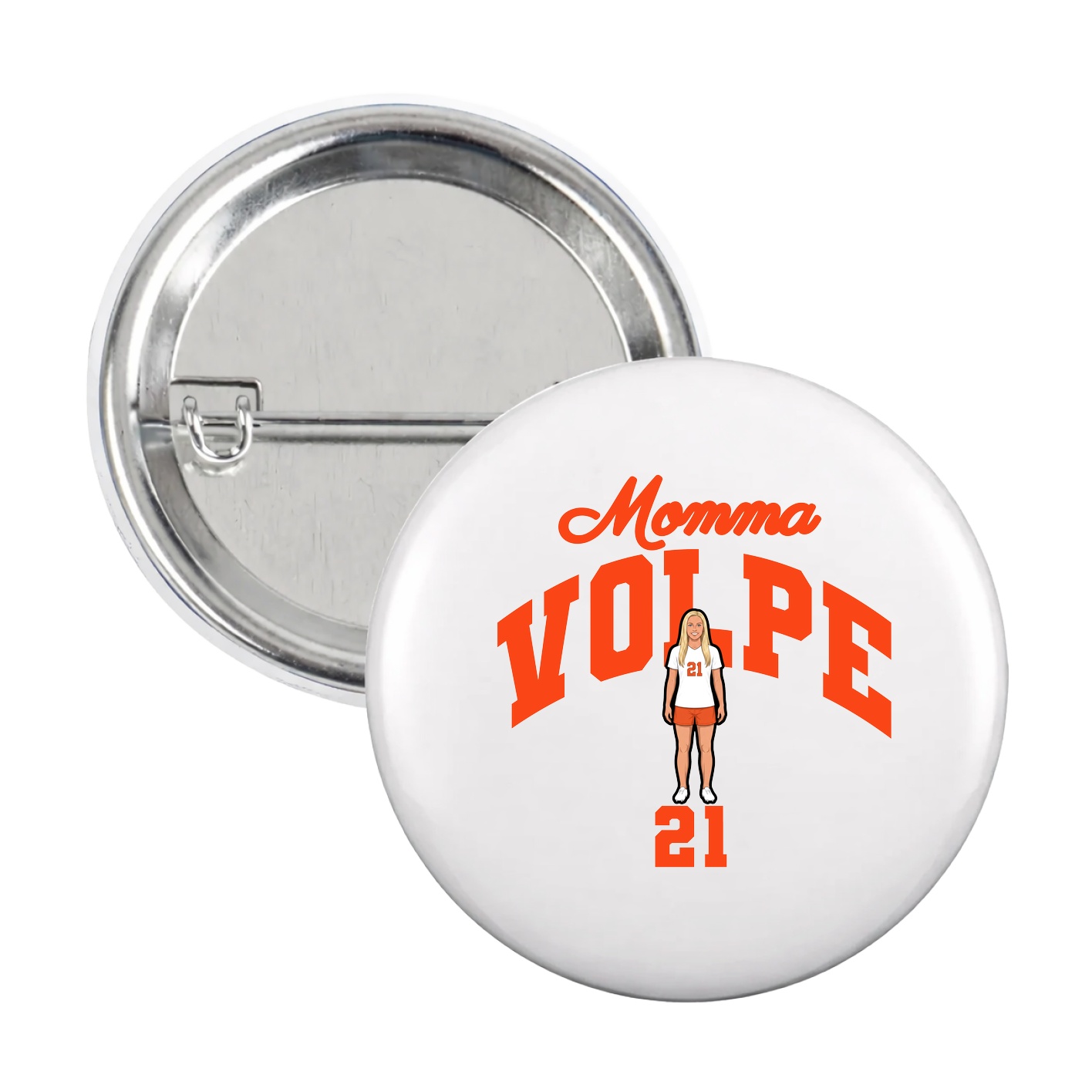 Game Day Button — Mothers Day Arch in White
