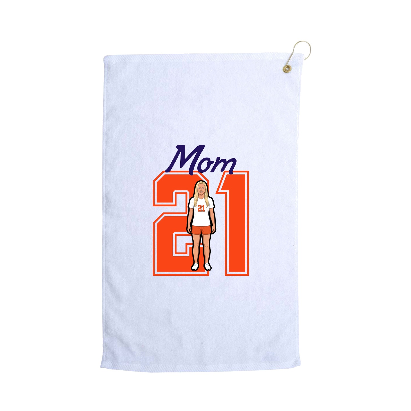 Golf Towel — Mothers Day Shirsey in White