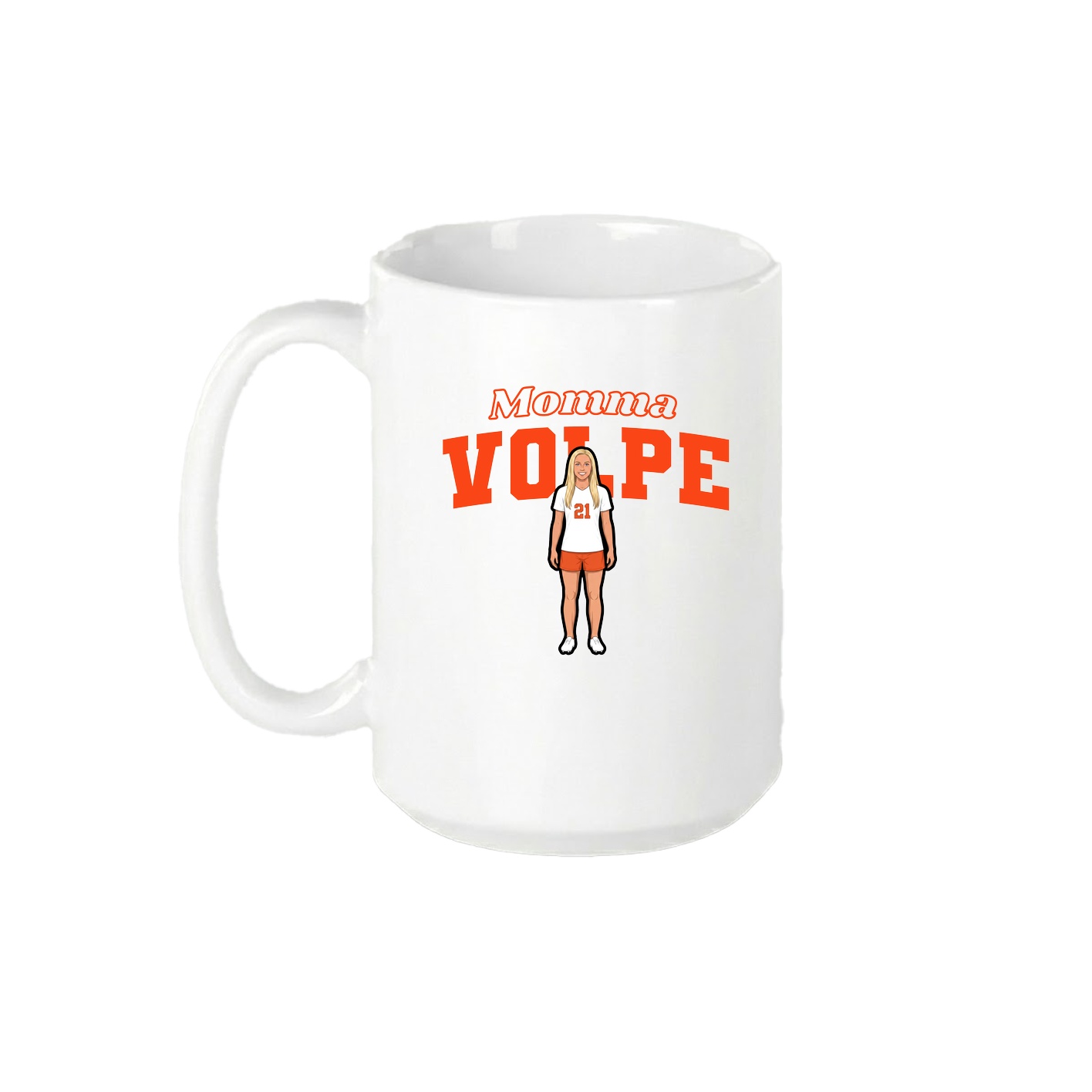 15oz Coffee Mug — Mothers Day Block in White