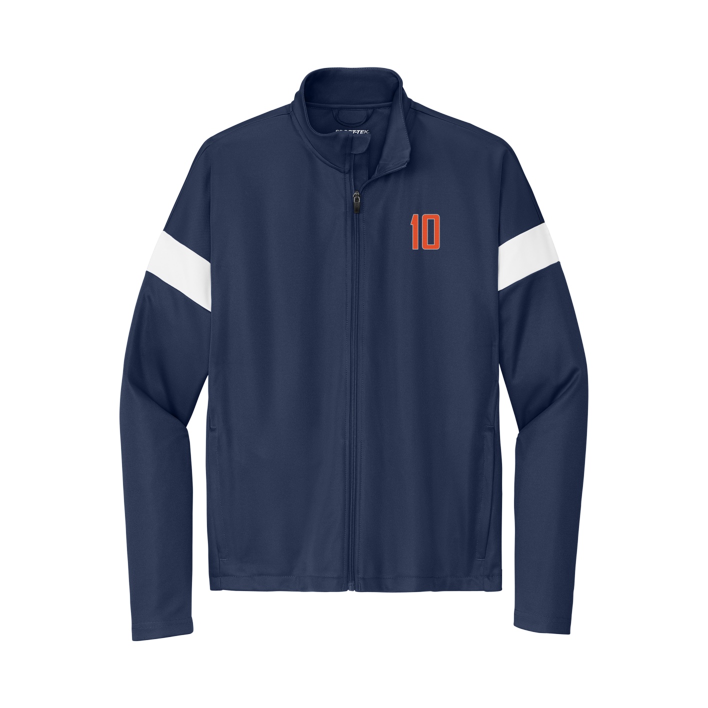 Team Travel Full-Zip Jacket — Front Shirsy in Navy/White