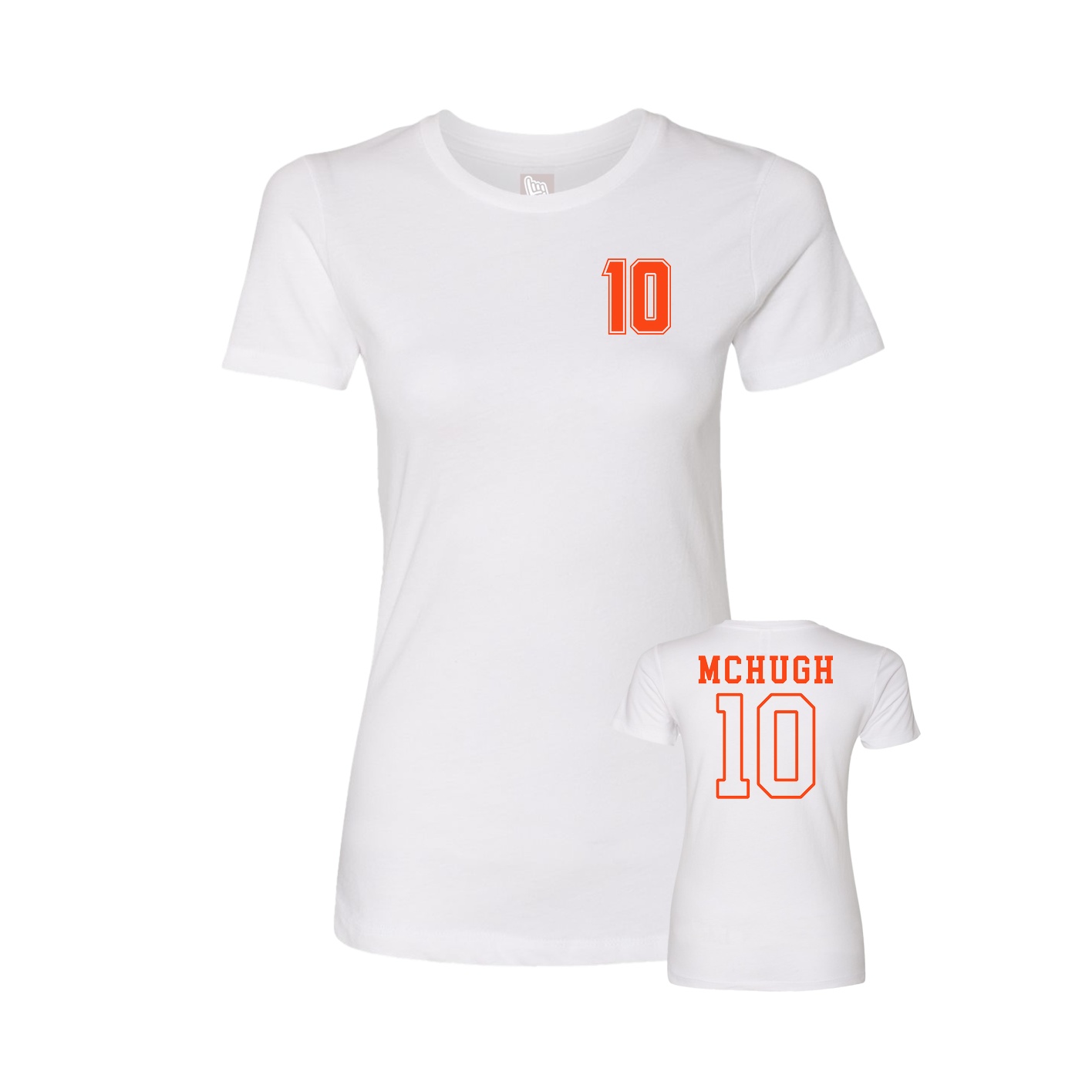 Womens Tee — Chest Back in White