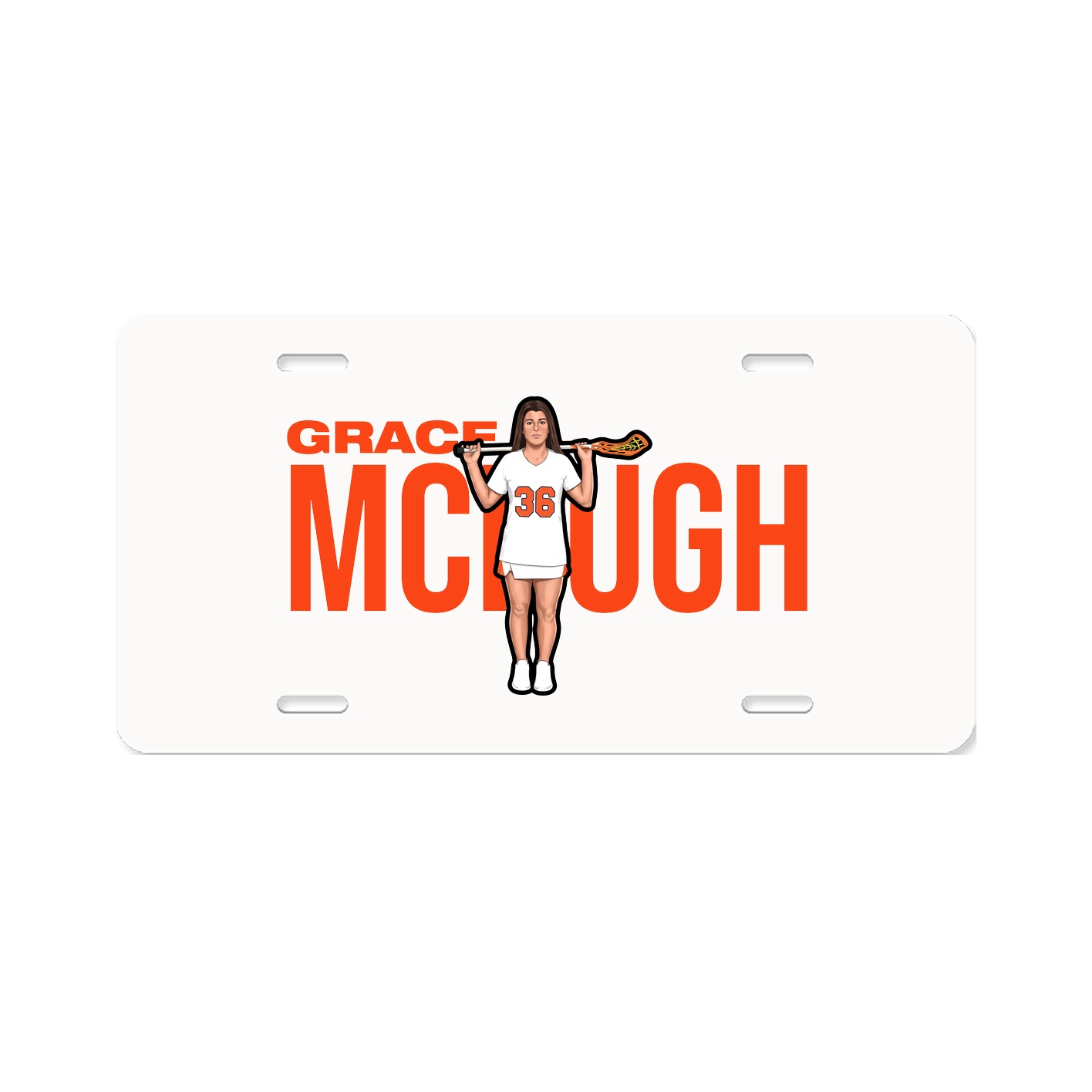 License Plate — Player Name in Classic