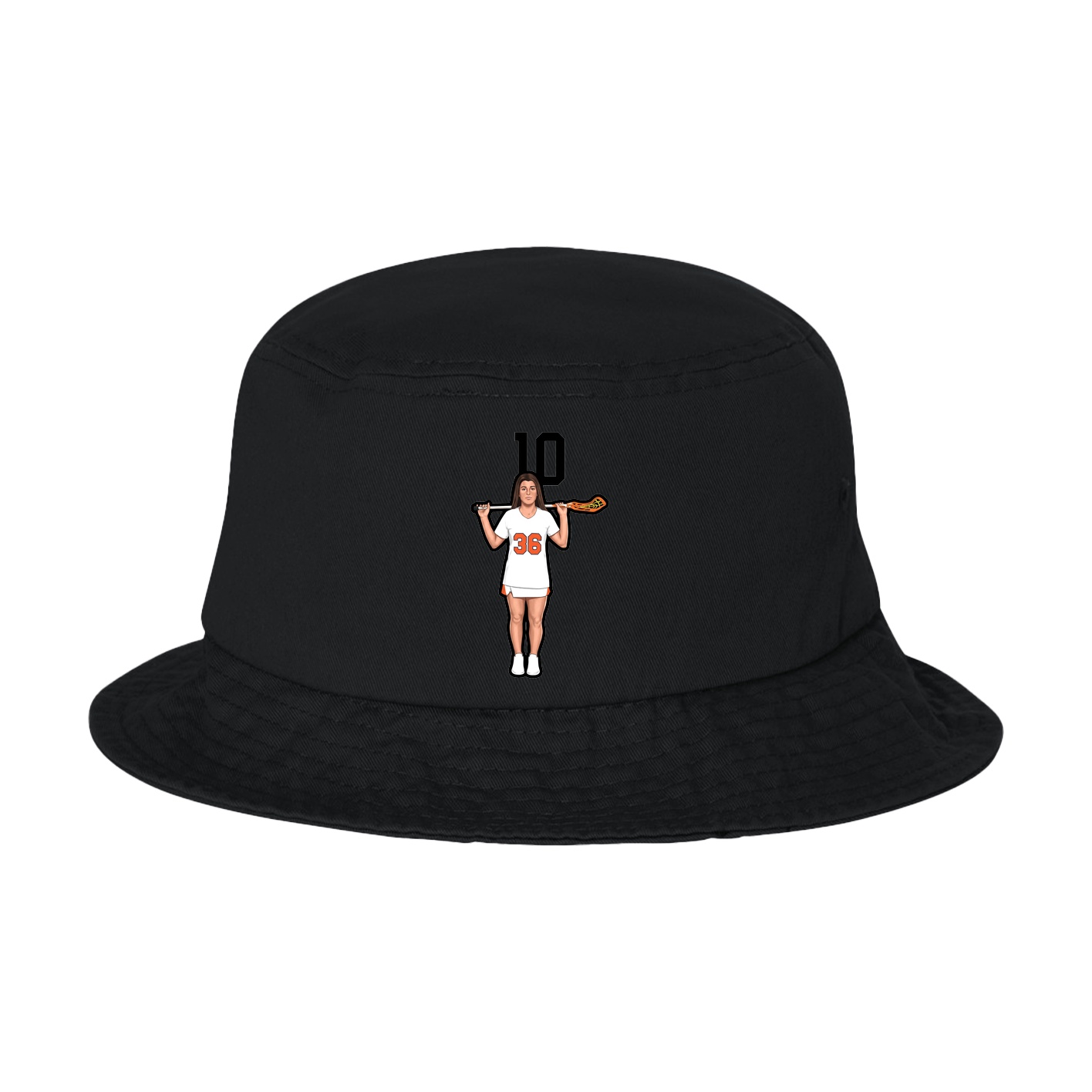 Bucket Cap — Number Top in Black