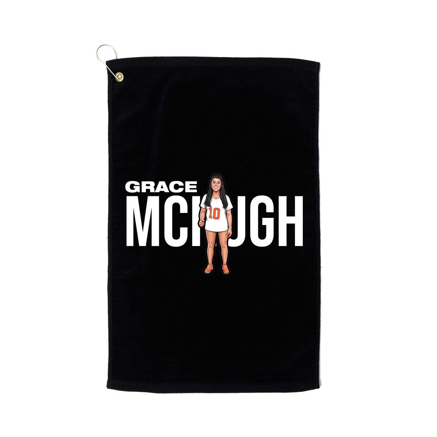 Golf Towel — Player Name in Black