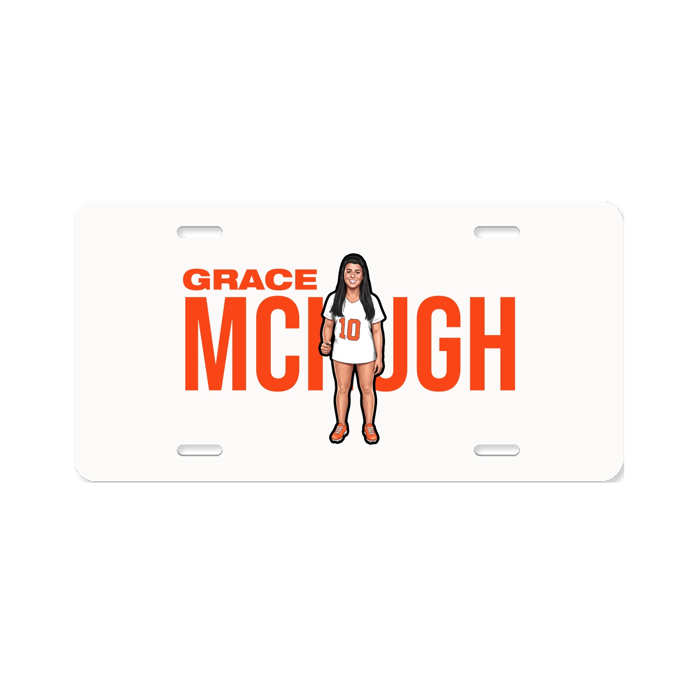 License Plate — Player Name in Classic