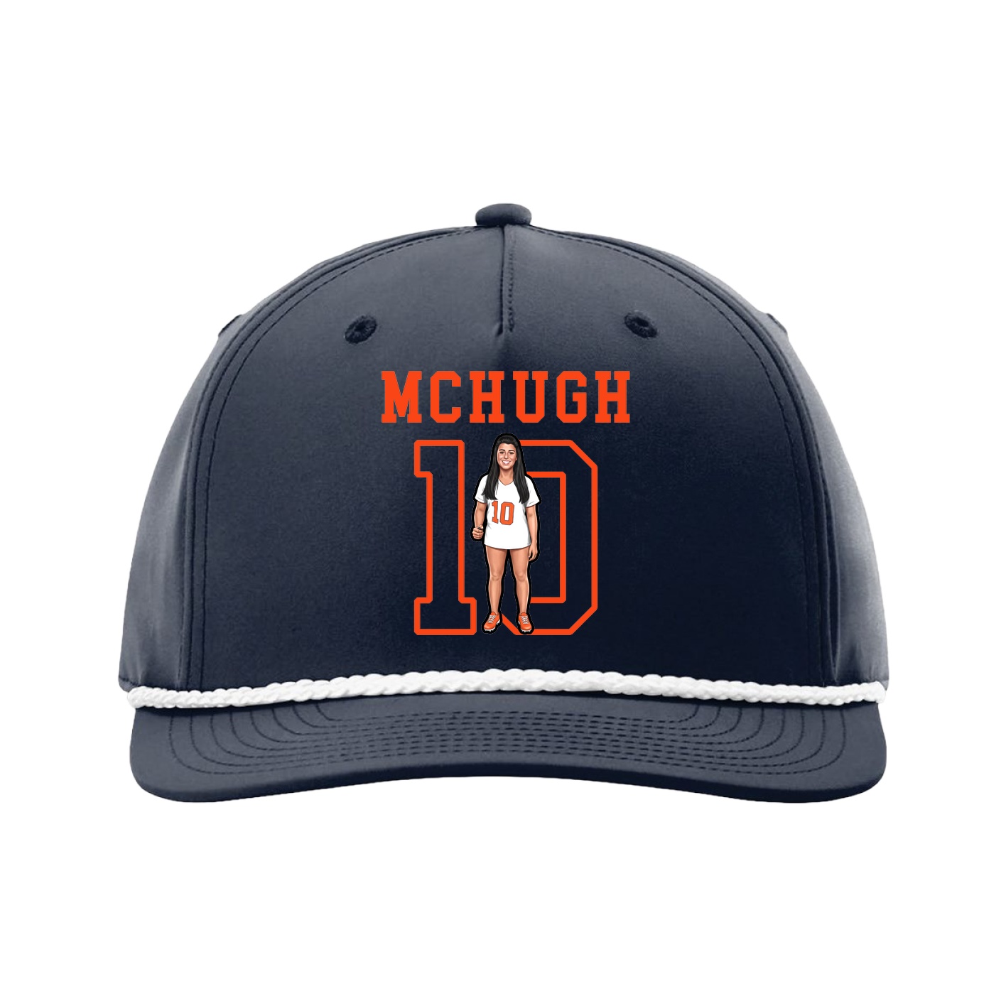 Five-Panel Classic Rope Cap — Shirsey in Navy